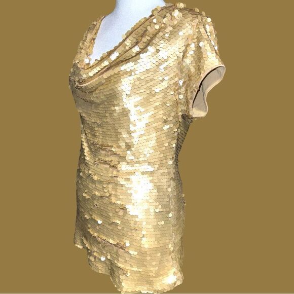 Inc gold sequined top! New - Picture 5 of 11